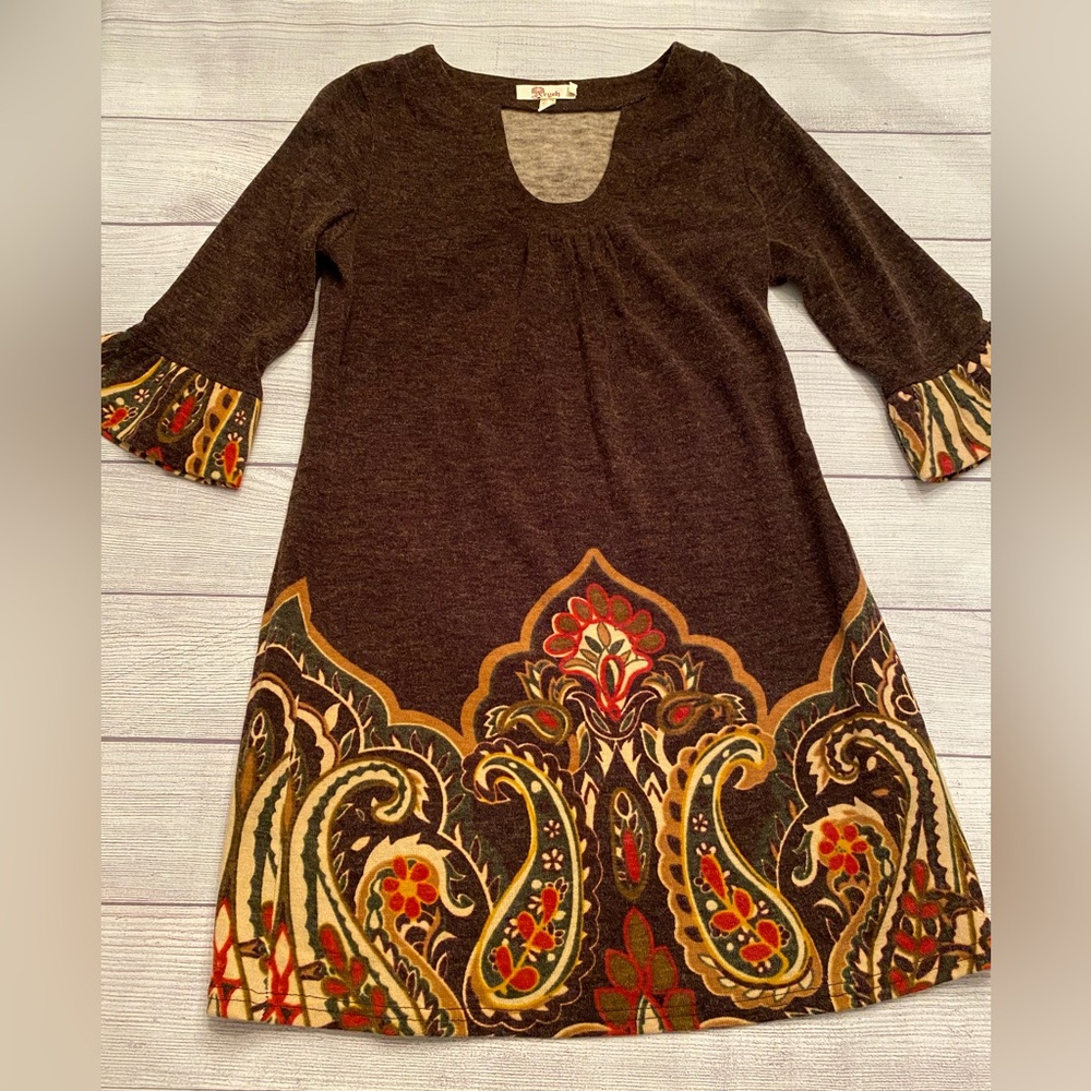 Dress with Paisley Pattern